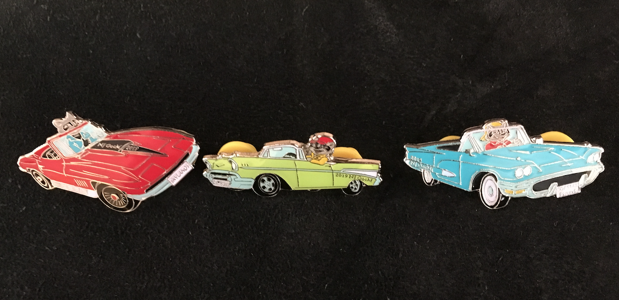 Three classic cars driven by Omer.