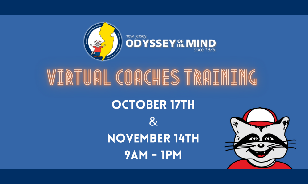 virtual coaches training, October 17th & November 14th