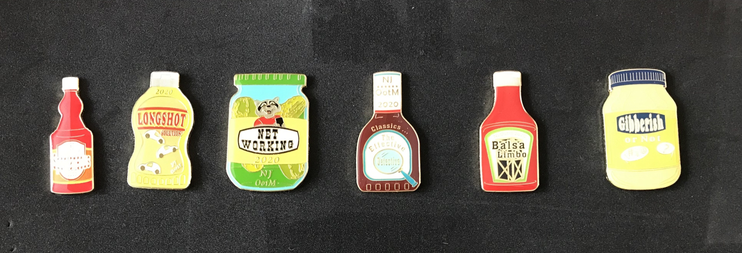 6 pin condiment set from 2020