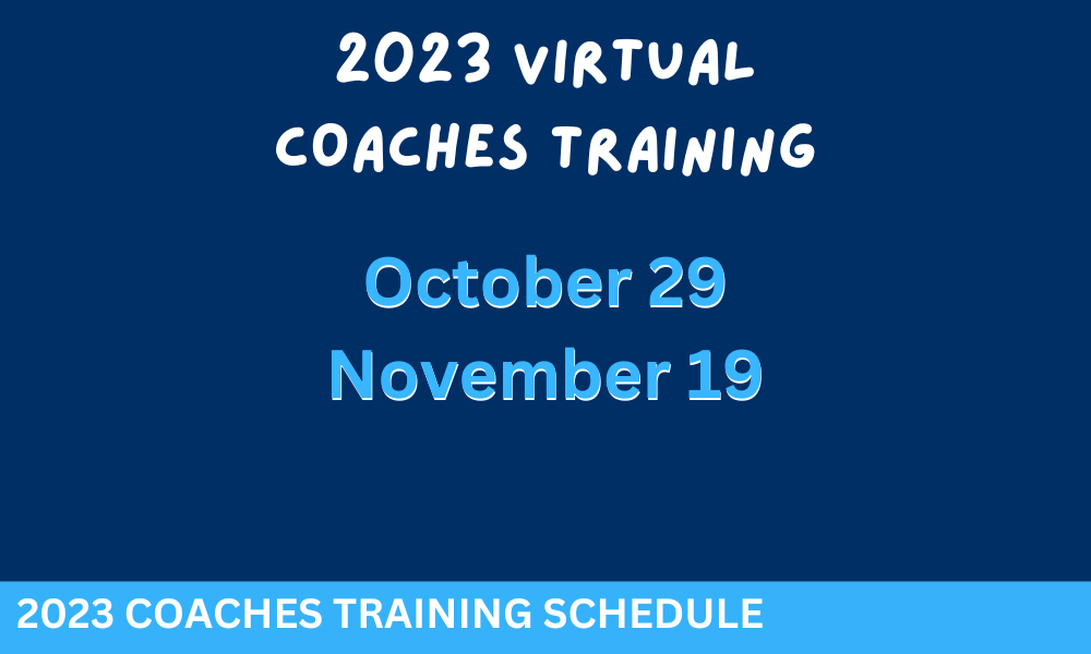 2023 Virtual Coaches Training - October 29 - November 19