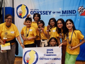 Picture of the Problem 4 division 1 team from Martin Luther King Elementary School. 